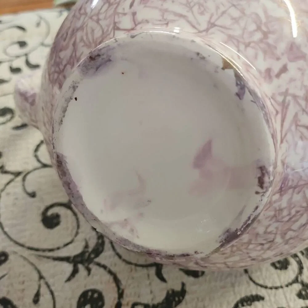 Lilac Patterned Tea Pot